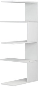 Επιτοίχια Ραφιέρα Rory Μελαμίνη Σε Λευκό 22x51,5x109Υ Εκ.