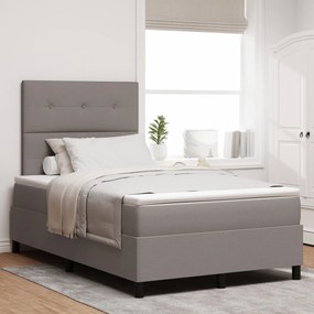 Κρεβάτι Box Spring με Στρώμα Ταπεί 120x200 εκ. Ύφασμα