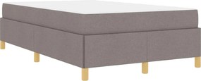vidaXL Σκελετός Κρεβατιού Taupe 120 x 200 cm ύφασμα