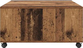 vidaXL Τραπεζάκι σαλονιού Παλιό ξύλο 75 x 75 x 38 cm