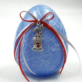 Πασχαλινό Διακοσμητικό Αυγό Γυάλινο Μπλε Royal Art 13εκ. GOU21/8/12LBL