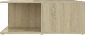 vidaXL Τραπεζάκι Σαλονιού Λευκό/Sonoma Δρυς 80x80x31 εκ. Επεξ. Ξύλο