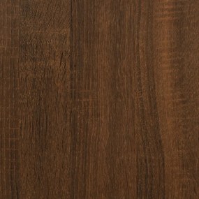 Τραπεζάκια Σαλονιού 2 τεμ Brown Oak 50x50x40 εκ Επεξ. Ξύλο - Καφέ