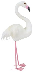 GRAN FLAMINGO DECO ΦΛΑΜΙΝΓΚΟ POLYFOAM ΛΕΥΚΟ H52cm - 020836 - 020836