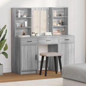 vidaXL Σετ Καθρέφτη 3 Τεμαχίων Γκρι Sonoma Επεξεργασμένο Ξύλο
