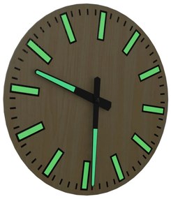 vidaXL Ρολόι Επιτοίχιο με Φωτεινούς Αριθμούς/Δείκτες Κίτρινο Ø30 εκ.