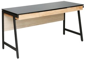 Liberta NEST ΓΡΑΦΕΙΟ ΦΥΣΙΚΟ ΜΑΥΡΟ 140x58xH75cm 140x58xH75cm 28-0316