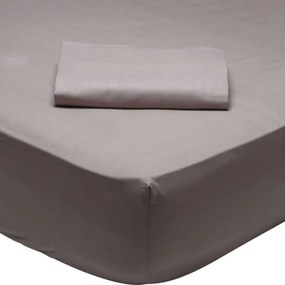 Σεντόνι Με Λάστιχο 1003 Brown-Grey Das Home Ημίδιπλο 120x200cm Με Λάστιχο 100% Cotton