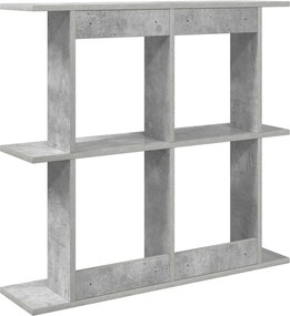 vidaXL Ράφι Τοίχου Γκρι Σκυροδέματος 100 x 20 x 75 εκ