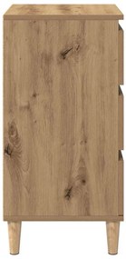 vidaXL Κομοδίνο artisan δρυς 40 x 35 x 70 εκ. Επεξεργασμένο ξύλο