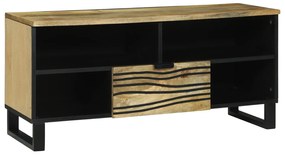 vidaXL Ντουλάπα τηλεόρασης - 100 x 33.5 x 46 εκ., φτιαγμένη από μασίφ ξύλο μάνγκο.