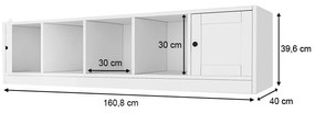 ΕΠΙΠΛΟ ΤΗΛΕΟΡΑΣΗΣ FELIX MEGAPAP ΧΡΩΜΑ ΛΕΥΚΟ 160,8X40X39,6ΕΚ.