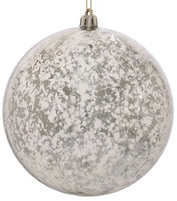 Χριστουγεννιάτικη Μπάλα Πλαστική Αντικέ Ασημί 12εκ. iliadis 86498