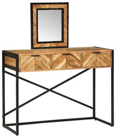 vidaXL Καθρέφτης Επιτραπέζιο 100x40x120 cm Σταθερό Ξύλο Ακακίας