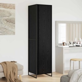 vidaXL Ντουλάπα Μαύρη Οξυά 50 x 50 x 200 cm