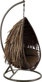 Κήπος πολυθρόνα Home ESPRIT Καφέ 97 X 69 X 123 CM