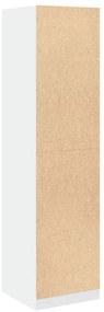vidaXL Ντουλάπα Λευκή 50 x 50 x 200 εκ. από Επεξ. Ξύλο