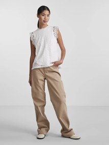 Αμάνικη μπλούζα από δαντέλα