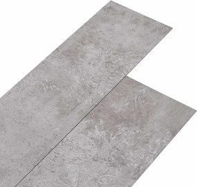 vidaXL Πλάκες Δαπέδου 36 pcs Γκρι Γη 5,02 m² PVC