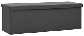 vidaXL Πάγκος Αποθήκευσης Πτυσσόμενος Γκρι από PVC
