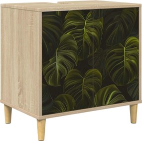 vidaXL Ντουλάπι Μπάνιου ELBURG Sonoma 60 x 40 x 60 εκ