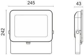 Προβολέας Slim LED 5687