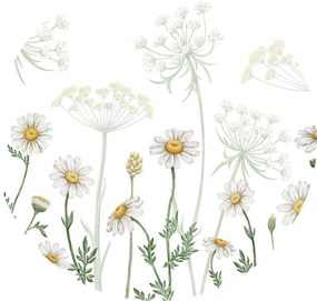 Fields of Daisies Ταπετσαρια Τοιχου Πρασινο Στρογγυλη 80cm
