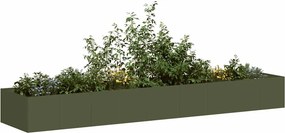 vidaXL Ζαρντινιέρα Λαδί 360x80x40 εκ. από Χάλυβα