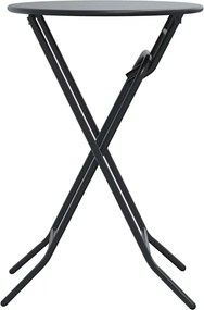 vidaXL Τραπέζι Κήπου Ανθρακί 50 x 50 x 72 cm Μέταλλο