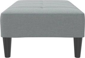 vidaXL Υποπόδιο Ανοιχτό Γκρι 77x55x31 εκ. Υφασμάτινο