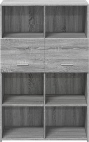 vidaXL Ντουλάπι Γκρι Sonoma 80x42,5x124 εκ. από Επεξεργασμένο Ξύλο