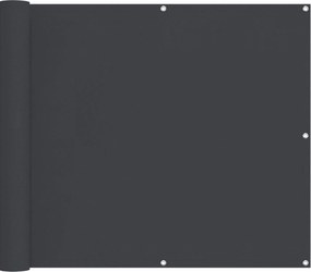 vidaXL Οθόνη Μπαλκονιού Μαύρο 100 x 700 εκ Ύφασμα Όξφορντ