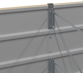 vidaXL Γλάστρα Ελεφαντόδοντο 160 x 80 x 45 cm Ατσάλι