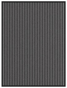 vidaXL Στρώμα πόρτας Ριγέ μαύρο και γκρι 90x120 cm