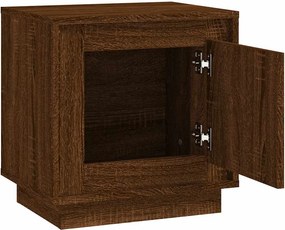 vidaXL Κομοδίνα 2 Τεμ. Καφέ Δρυς 44 x 35 x 45 εκ. Επεξεργασμένο Ξύλο