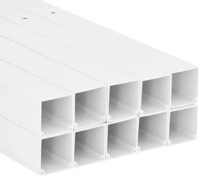 vidaXL Κανάλι Καλωδίων 60 x 60 χιλ. 10 μ. από PVC
