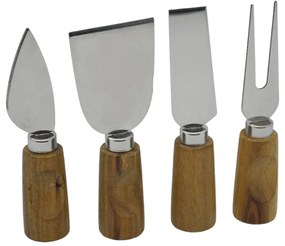 Μαχαίρια Τυριού 835867 (Σετ 4Τμχ) Silver-Natural Ankor Stainless Steel