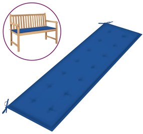 Μαξιλάρι Πάγκου Κήπου Μπλε Ρουά 180x50x3 εκ. Ύφασμα Oxford