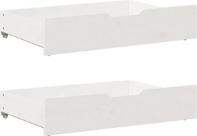 vidaXL Σκελετός Κρεβ. Χωρίς Στρώμα Λευκό 75x190 εκ Μασίφ Πεύκο