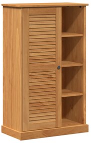 vidaXL Ντουλάπι Μπάνιου καφέ μελί 68 x 34 x 110 εκ. Μασίφ ξύλο πεύκου