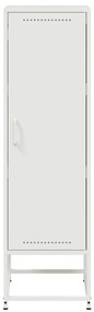 vidaXL Μπουφές Λευκός 36x39x123 εκ. από Ατσάλι