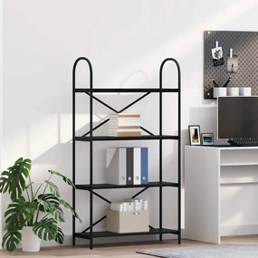 vidaXL Ράφι Βιβλίων Μαύρη δρυς 80 x 30 x 146 εκ Επεξεργασμένο ξύλο