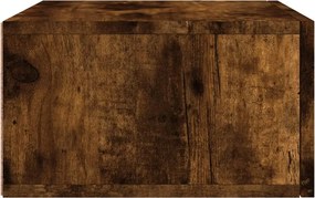 vidaXL Κομοδίνο Επιτοίχιο Καπνιστή Δρυς 35 x 35 x 20 εκ.