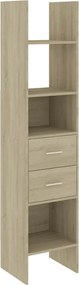 vidaXL Βιβλιοθήκη Χρώμα Sonoma Δρυς 40 x 35 x 180 εκ. από Επεξ. Ξύλο