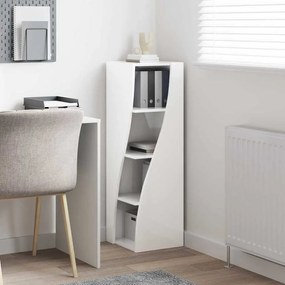 vidaXL Γωνιακό Ντουλάπι Υψηλής γυαλάδας λευκό 32x32x102εκ