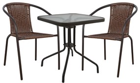 Set Dining Table 3 pieces Chairs and Table