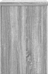vidaXL Βάσεις Φυτών 2 Τεμ. Γκρι Sonoma 25x25x35 εκ. Επεξεργασμένο Ξύλο