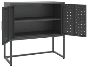 vidaXL Μπουφές Ανθρακί 75 x 35 x 75 εκ. από Ατσάλι