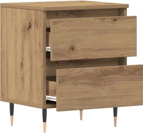 vidaXL Κομοδίνο Artisan Oak 40 x 35 x 50 εκ. Επεξεργασμένο ξύλο