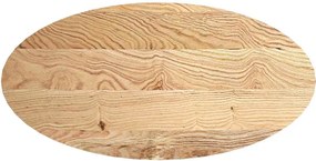 vidaXL Επιτραπέζια επιφάνεια 120x60x4 εκ. από Μασίφ Ξύλο Δρυός Οβάλ